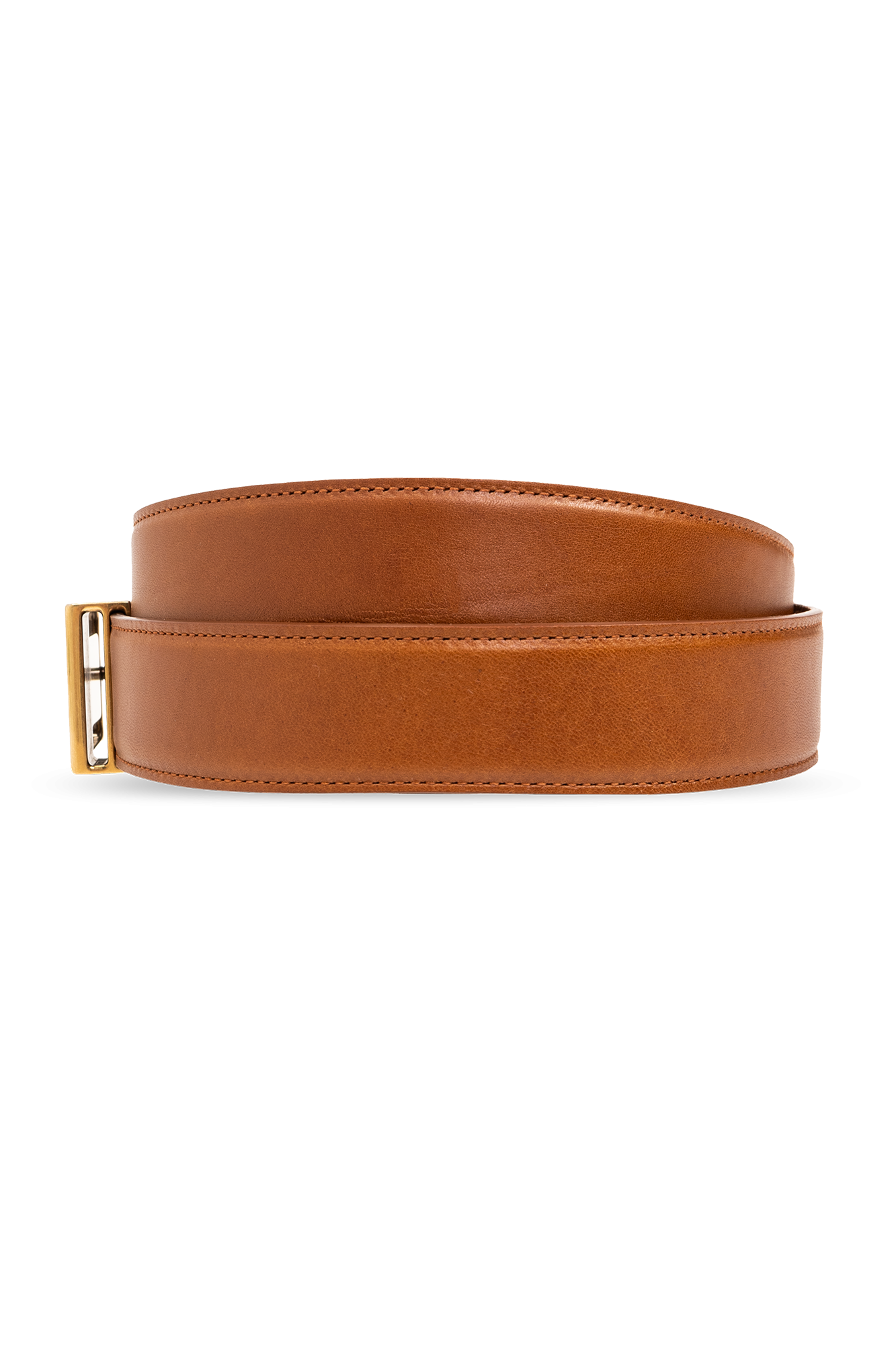 Brown Leather belt Saint Laurent - SchaferandweinerShops AG